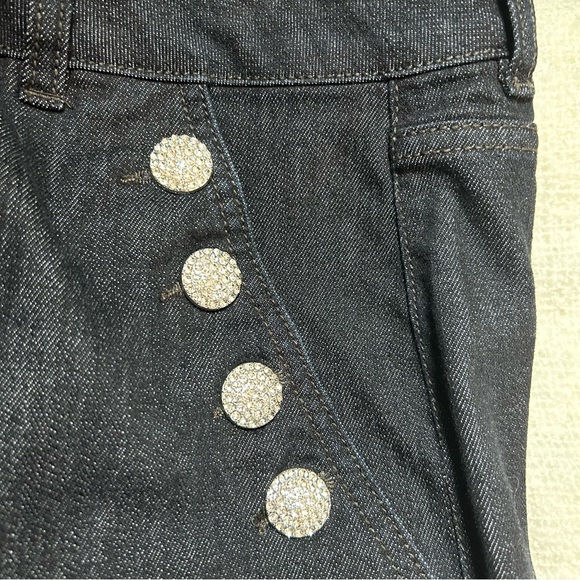 Cache High-Waisted Black Flare Jeans - Picture 3 of 8